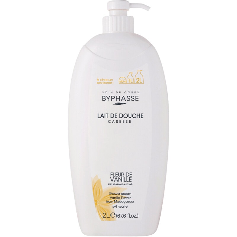 Laits de douche - Fleur de vanille - Caresse - 2 x 2 L