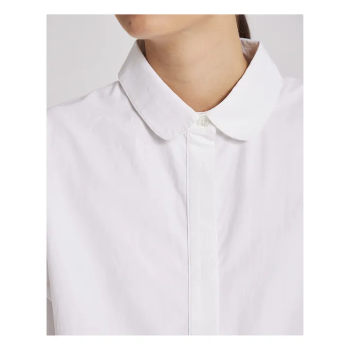 GAI+LISVA Chemise Elena Popeline de Coton Bio | Blanc
