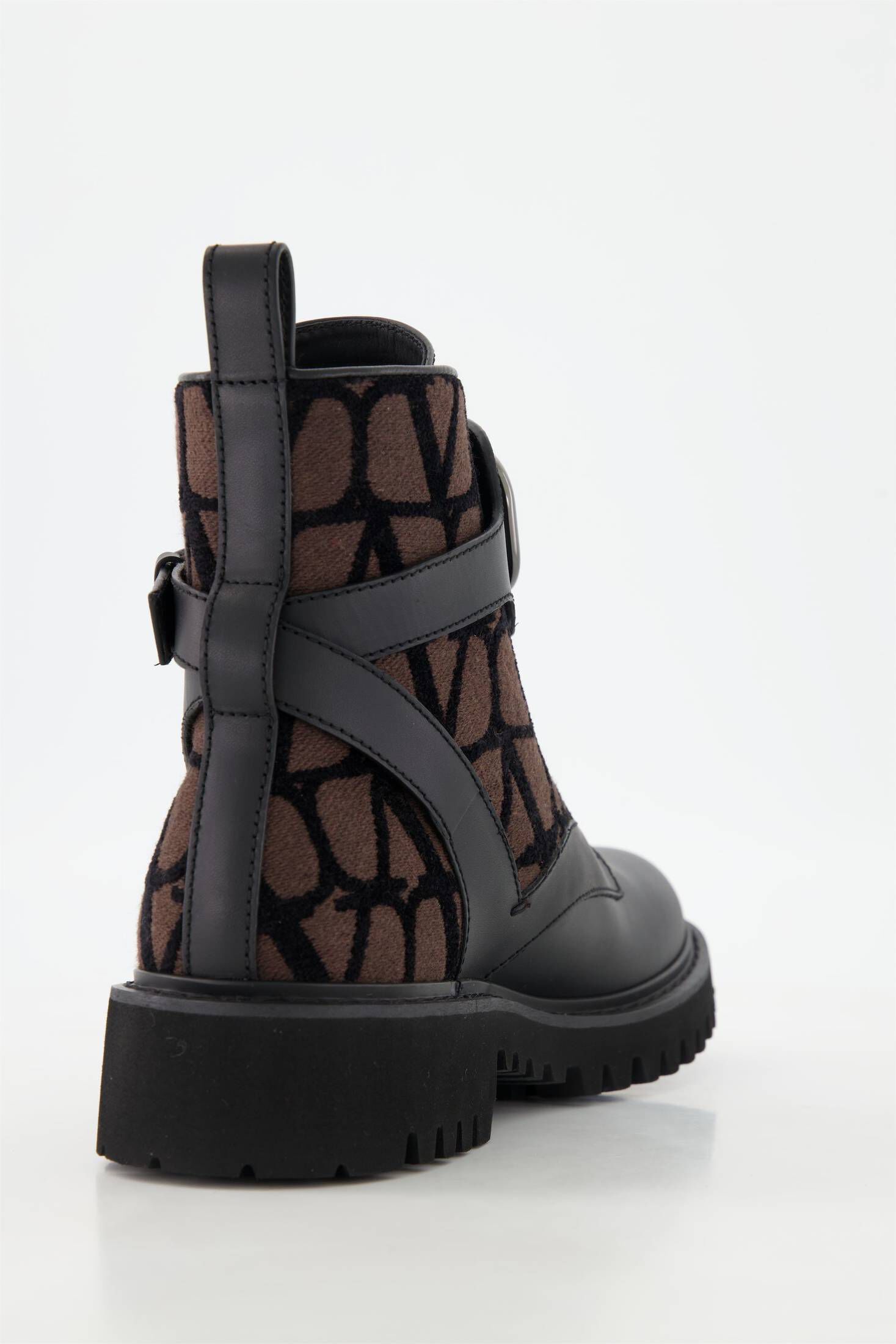 Valentino Garavani| Damen Schnürboots VLOGO SIGNATURE COMBAT BOOT mit Kalbsleder