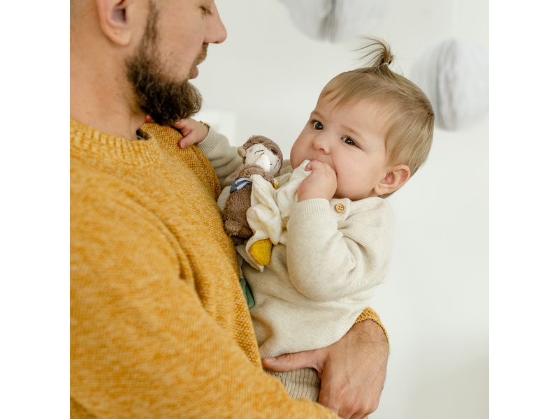 fehn Schmusetuch Musselin Otter Spielkamerad und Stofftier-Schnuffeltuch für Babys