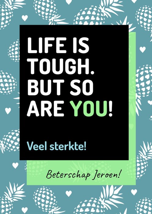 Love Repeat | Beterschapskaart | Life is tough   naam