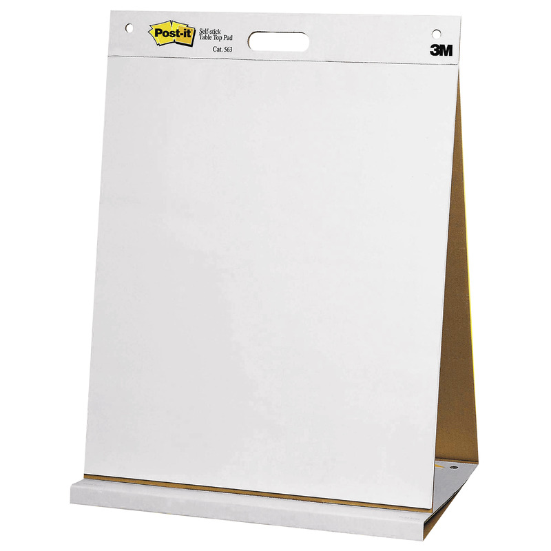 Post-it Tisch-Flipchart, 50.8 x 58.4 cm, blanco