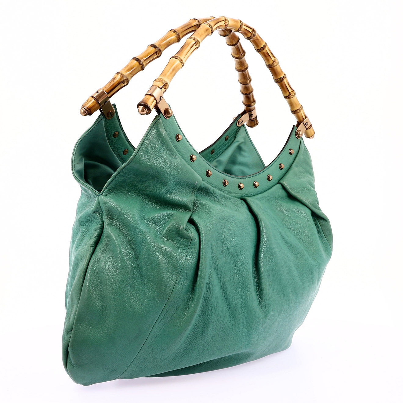 Gucci Sac Cabas en Cuir vert Etat: Très bon état - Longueur 43 cm