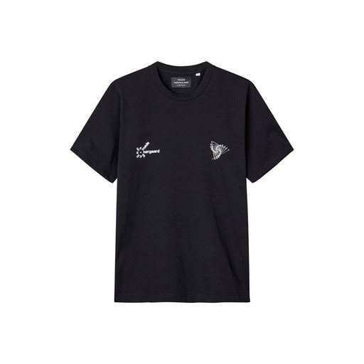 Mads Nørgaard Chest Print T-shirt, Black, XXL