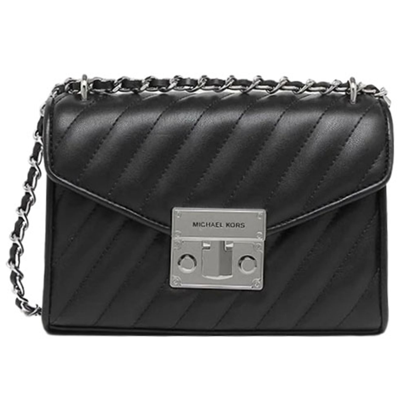 Michael Kors Sac bandoulière en Cuir Rose noir - 20x13.5x6 cm