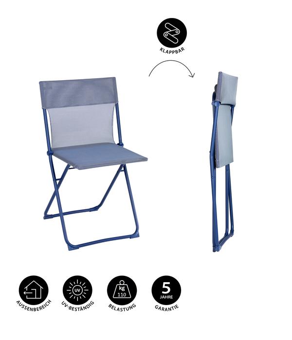 Lafuma Klappstuhl Balcony II, ca. B48/H83/T44