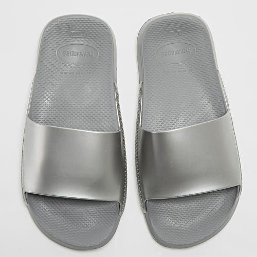 Claquettes Femme Slide Classic Metallic Gris