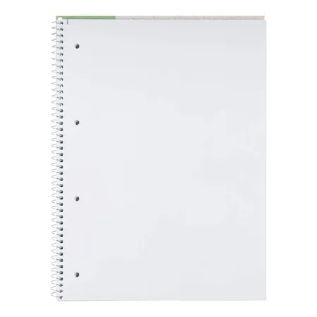 Oxford Recycling Collegeblock A4+, 80 Blatt, blanko, 90 g/m², 4fach gelocht, Optik Paper®