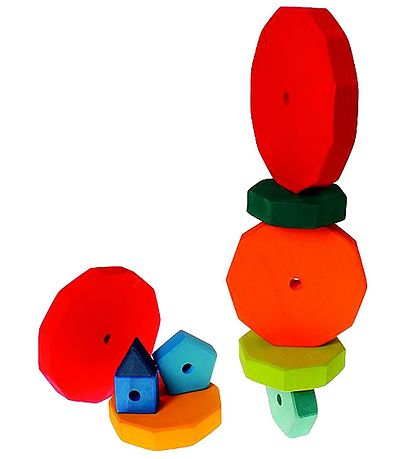 Grimms Tr?leget?j - Stablet?rn - 12 Dele - Multifarvet