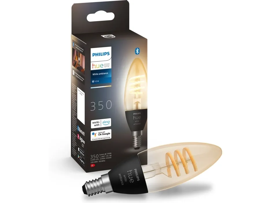 Philips Hue White ambiance Filament Kerte - E14 pære