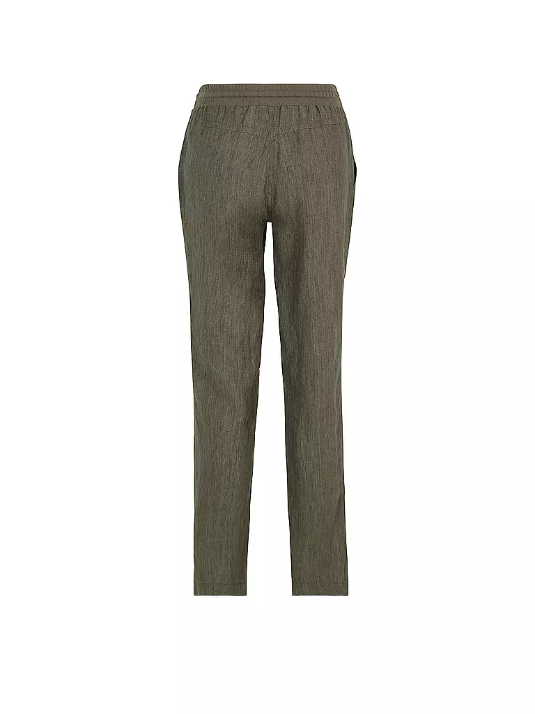 DORIS STREICH Leinenhose olive