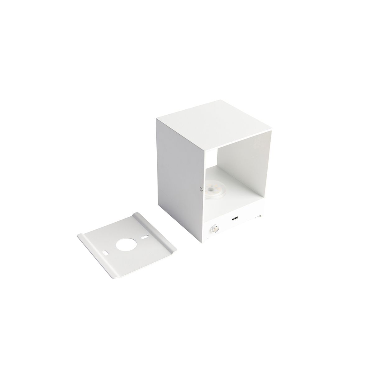 Wandlamp wit incl. LED en touch dimmer oplaadbaar - Joris
