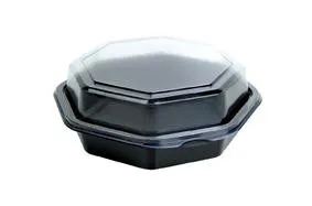 Duni - Madopbevaringsbeholder - 400 ml - engangs - sort (pakke med 405)