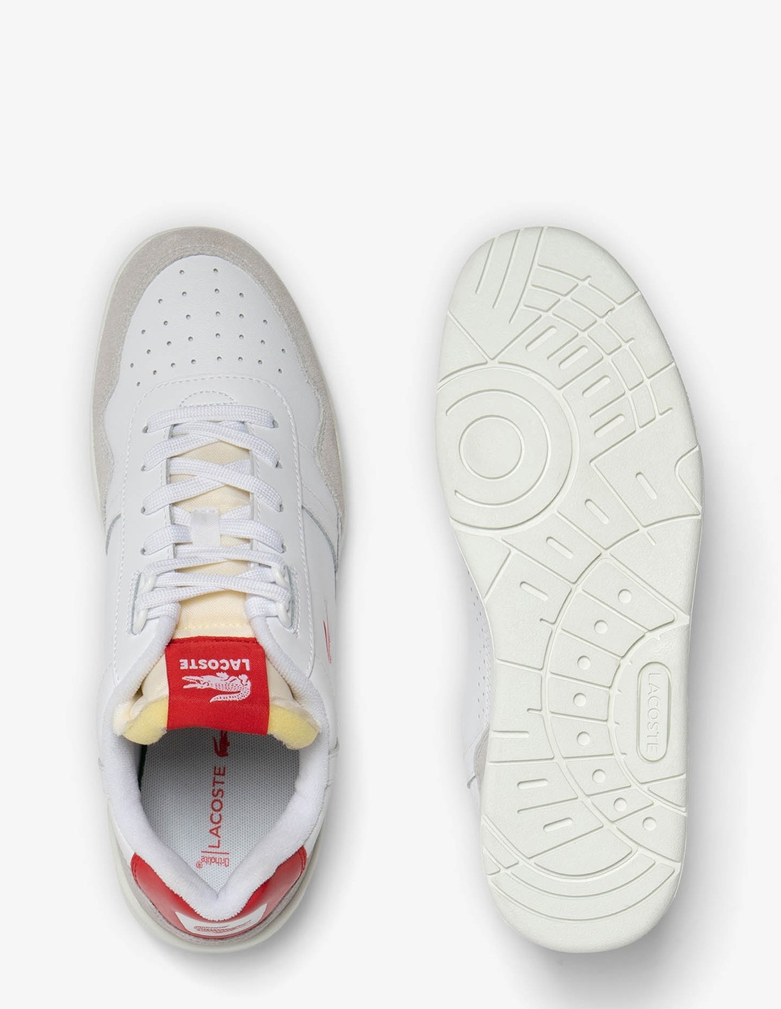 lacoste Sneakers Homme t-clip 223 5 sma Blanc/Rouge