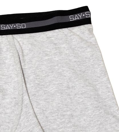 Say-So Boxershorts - Gråmeleret