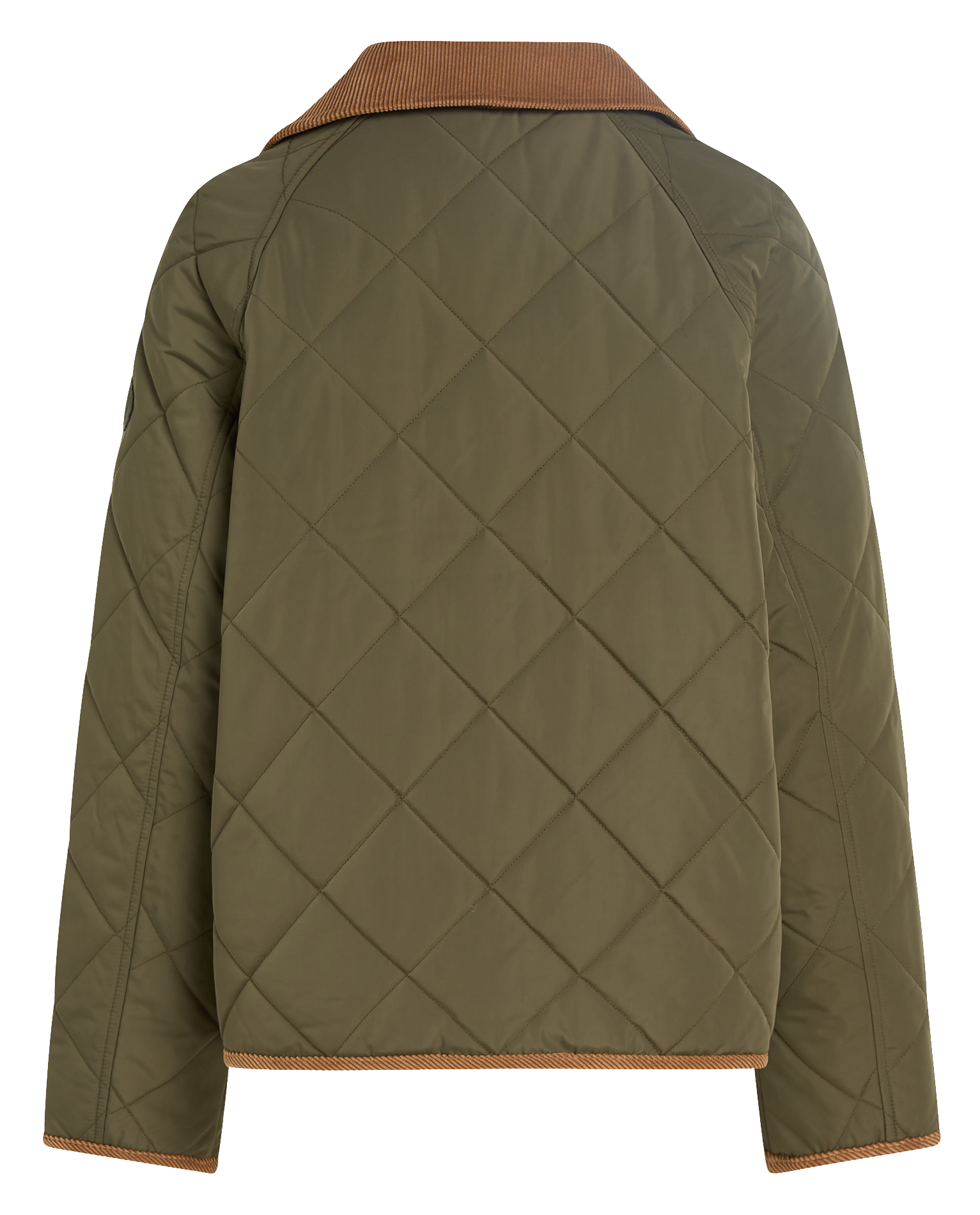 Veste ajustée col classique en fibres recyclées | Kaki