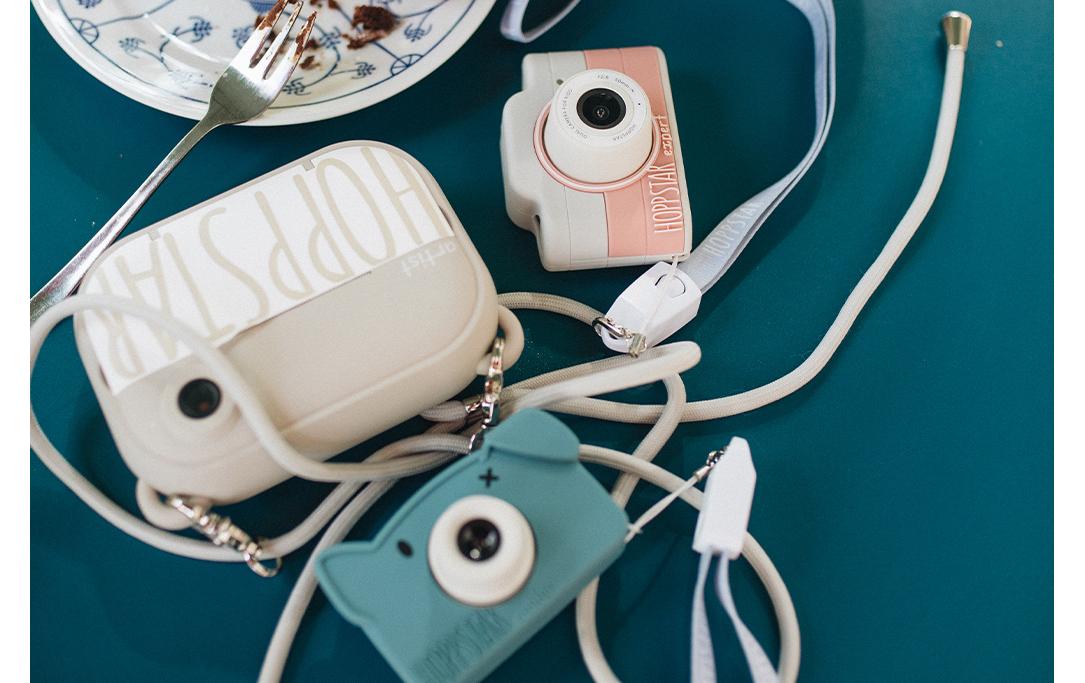 Kinderkamera Digitalkamera Hoppstar Expert Kids HellrosaMit Selfie- Kamera und Videokamera
