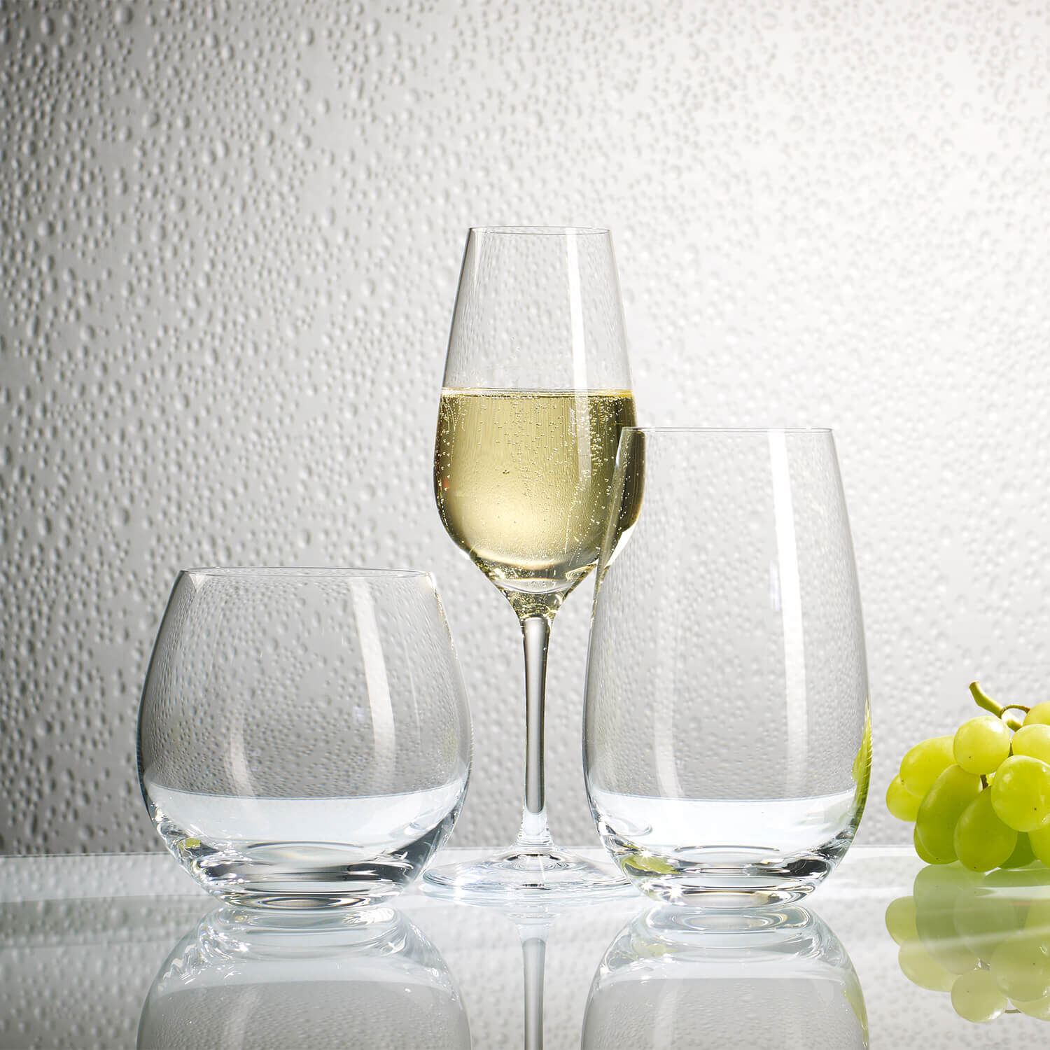 Entree Champagne glass Clear, 5.1 oz, crystal glass