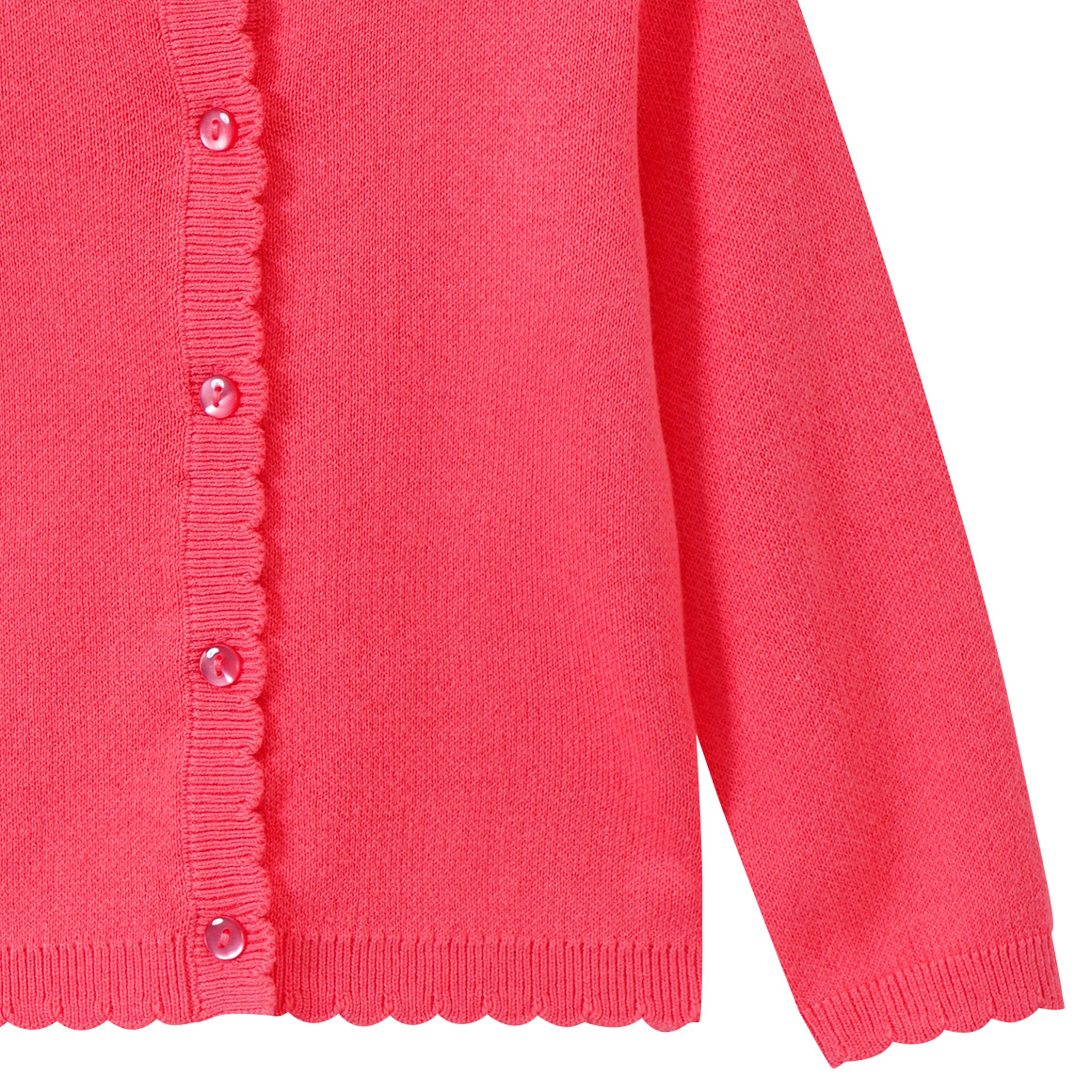 Topomini Baby Cardigan mit Knopfleiste koralle