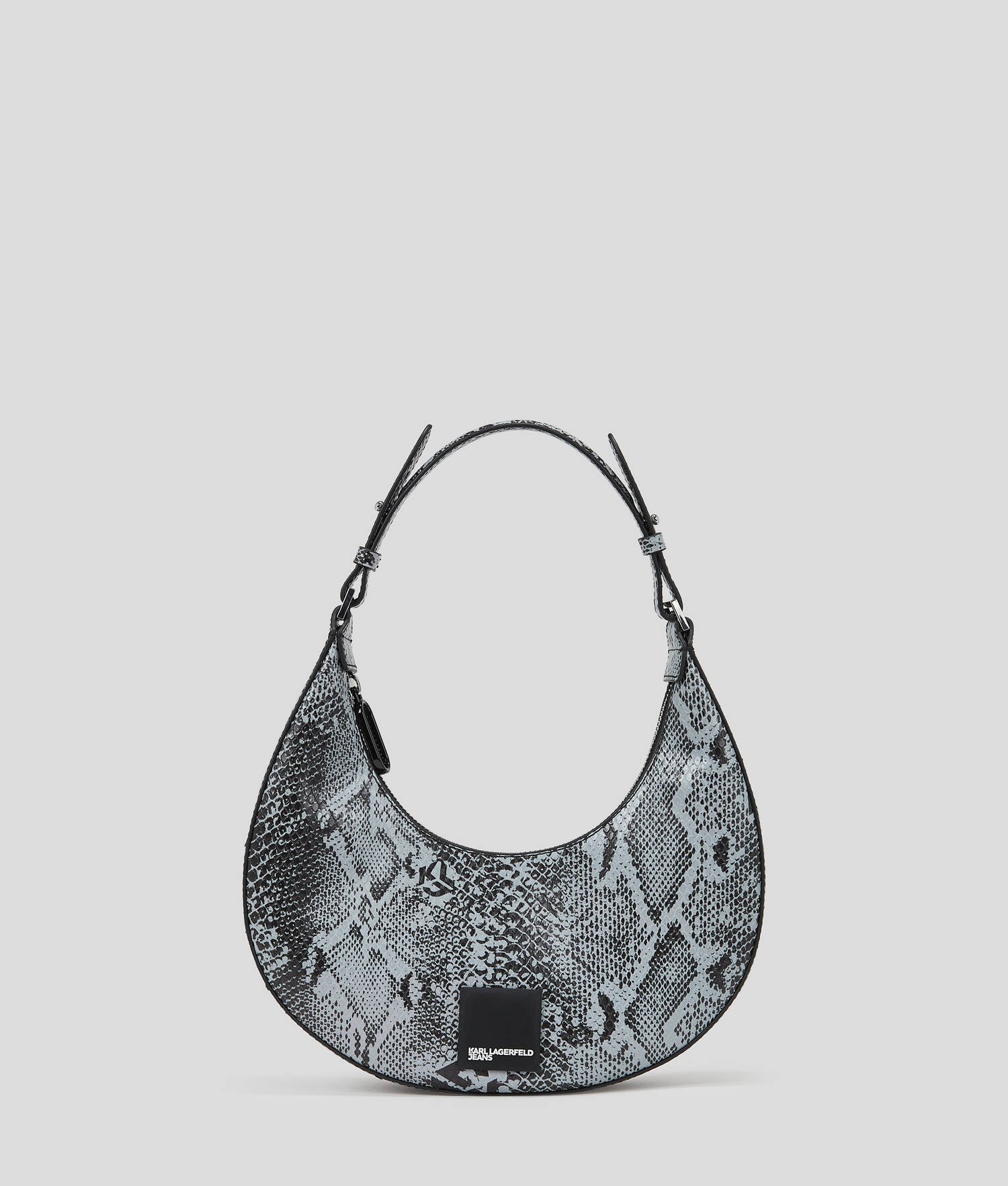 SAC DEMI-LUNE EFFET PEAU DE SERPENT KLJ