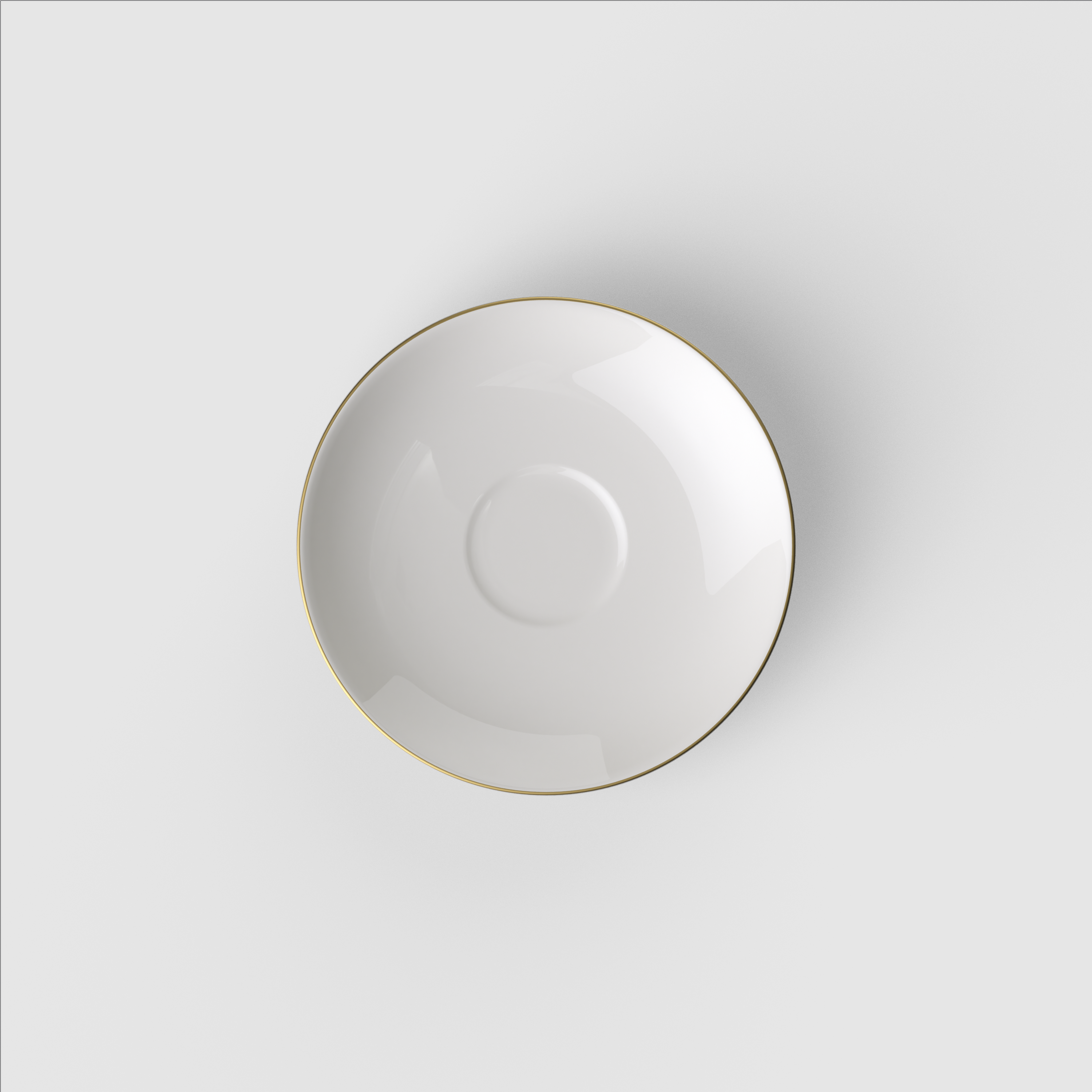 Anmut Espresso cup saucer White, 4.8'', Premium Bone Porcelain