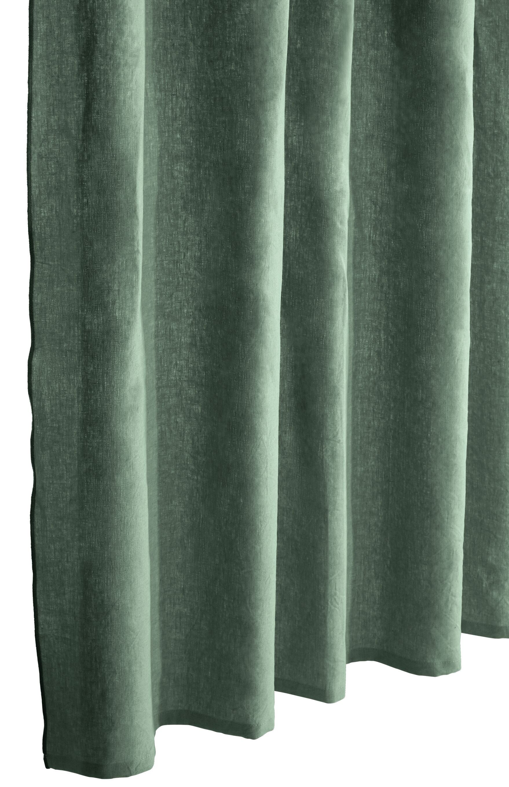 ORLANDO Fertigvorhang blickdicht - Dunkelgrün / B: 140.0 cm x H: 270.0 cm