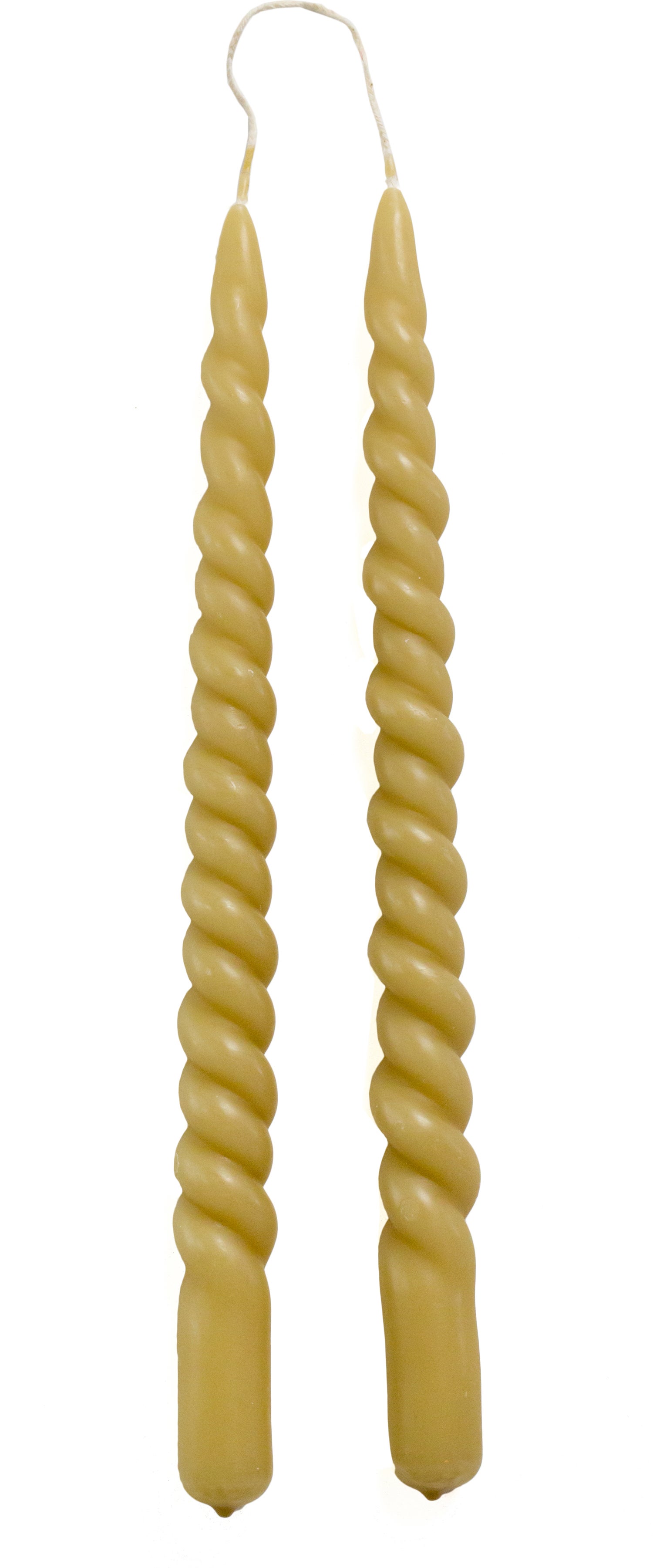 Rustik Lys dinerkaars Swirl beige 8,5 uur 2 stuks