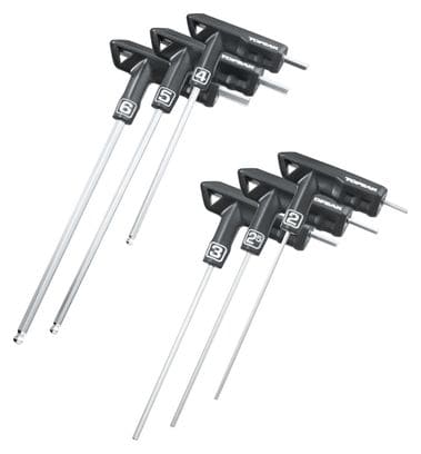 Jeu de clés ergonomiques Topeak T-Handle DuoHex Wrench Set (6 clés)