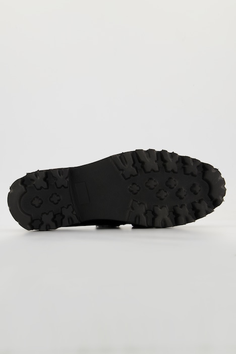 Loafer, Veloursleder, Teddy-Futter, Schleife, Weite H