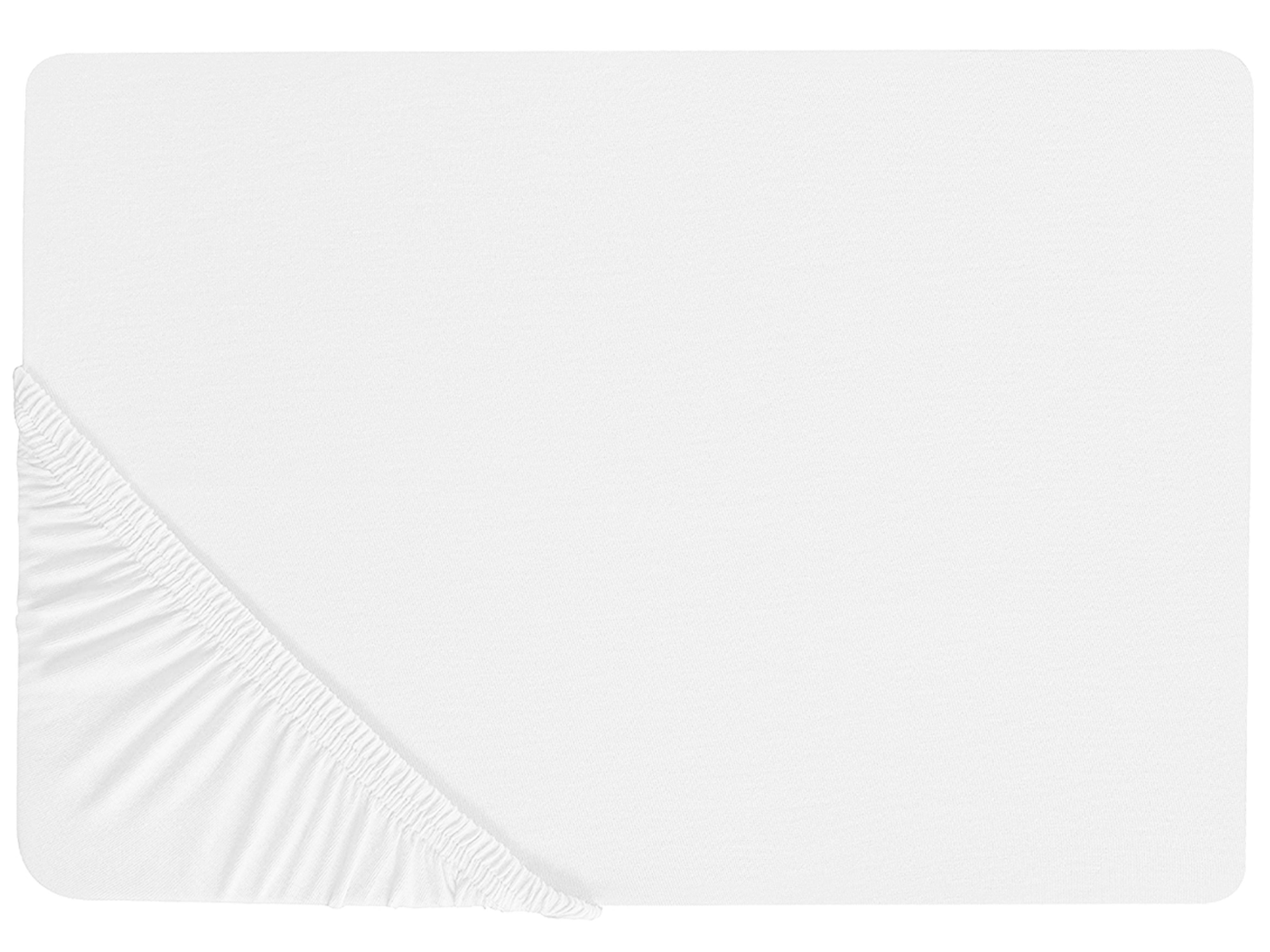 Hoeslaken JANBU Katoen 90 x 200 cm Wit