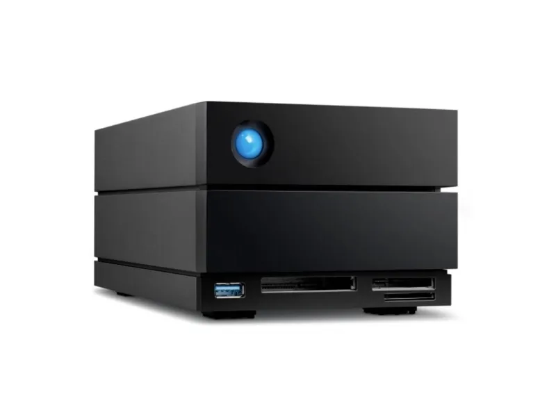 LaCie 2big Dock STLG40000400 - Harddisk-array - 40 TB - 2 bays (SATA-600) - HDD 20 TB x 2 - Thunderbolt 4, USB 3.2 Gen 2 (ekstern) - med 5 års Rescue Data Recovery Service Plan