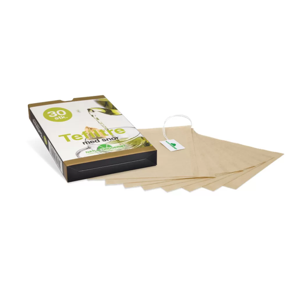 Natur-Drogeriet Tefiltre med snor - 30 stk