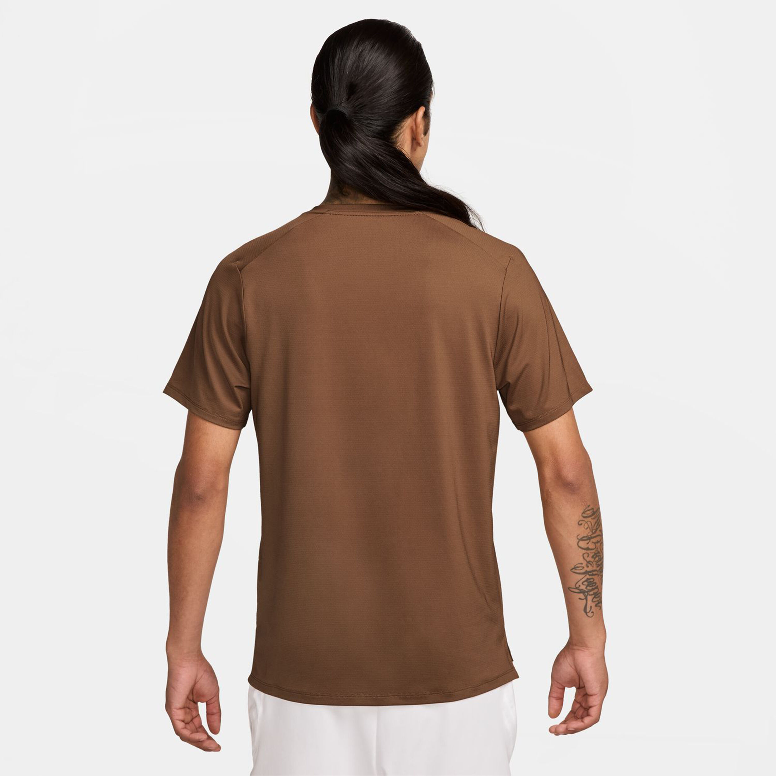 Nike Court Dri-FIT Advantage T-shirt Hommes - Marron