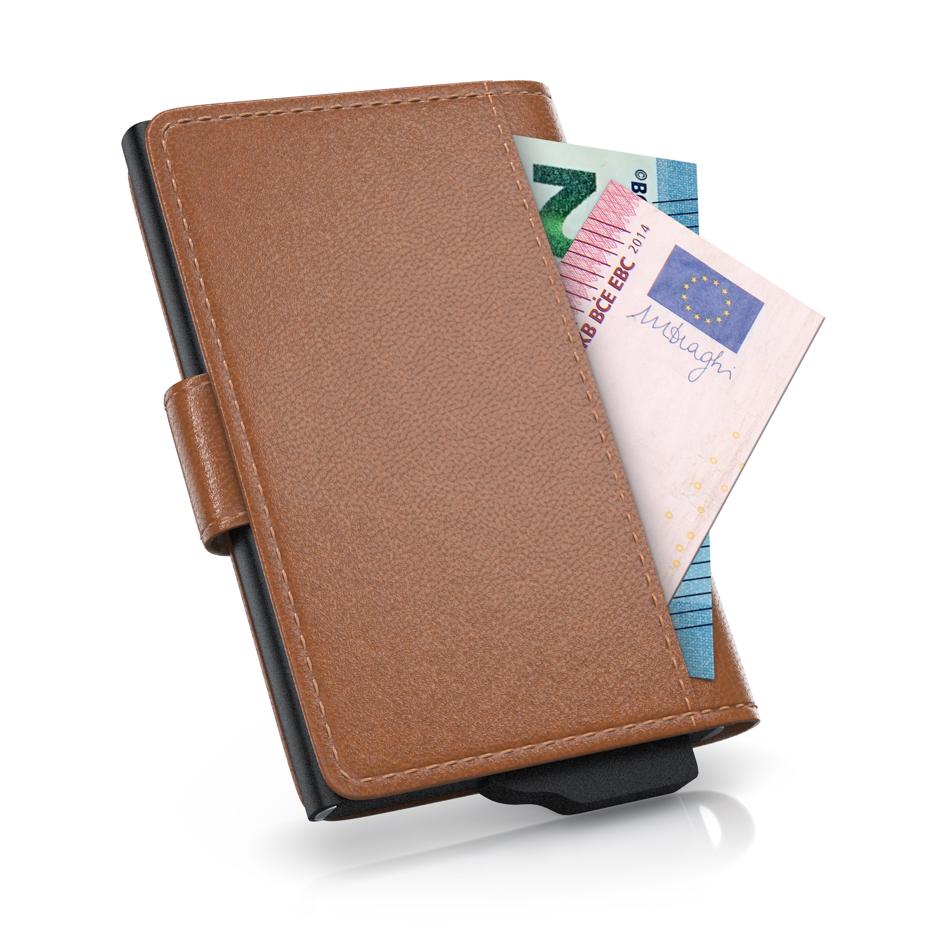 Aplic NFC / RFID Kartenetui Portemonnaie - NFC / RFID Abschirmung Blocking - Schutz vor Cyber Kriminalität - für bis zu 6 Karten - kompakt und stabil