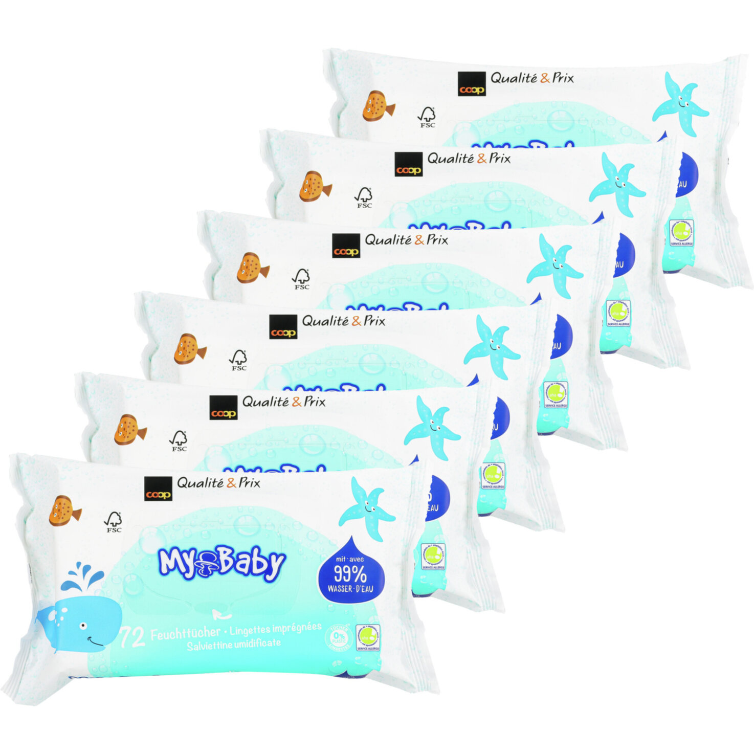 My Baby Water Wipes 72 Stück 6x 72ST