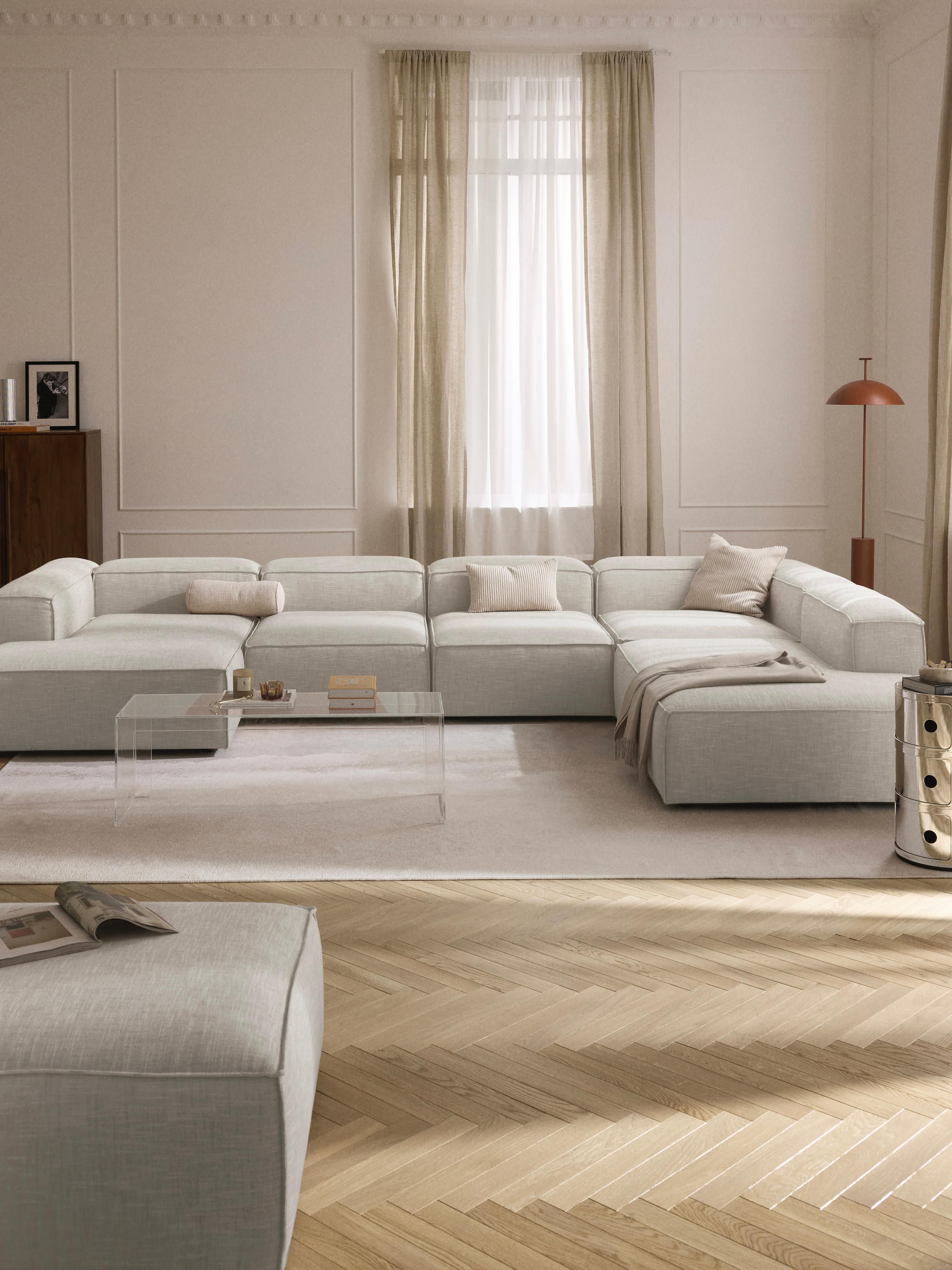 Modulaire U-bank Lennon van linnenmix