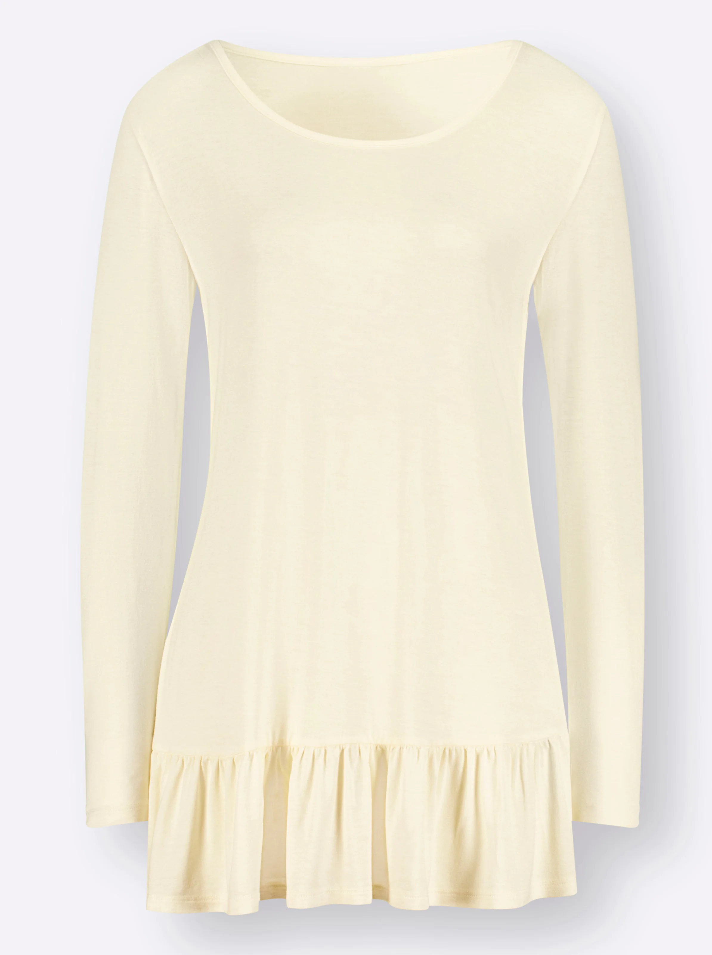 Longshirt in champagner