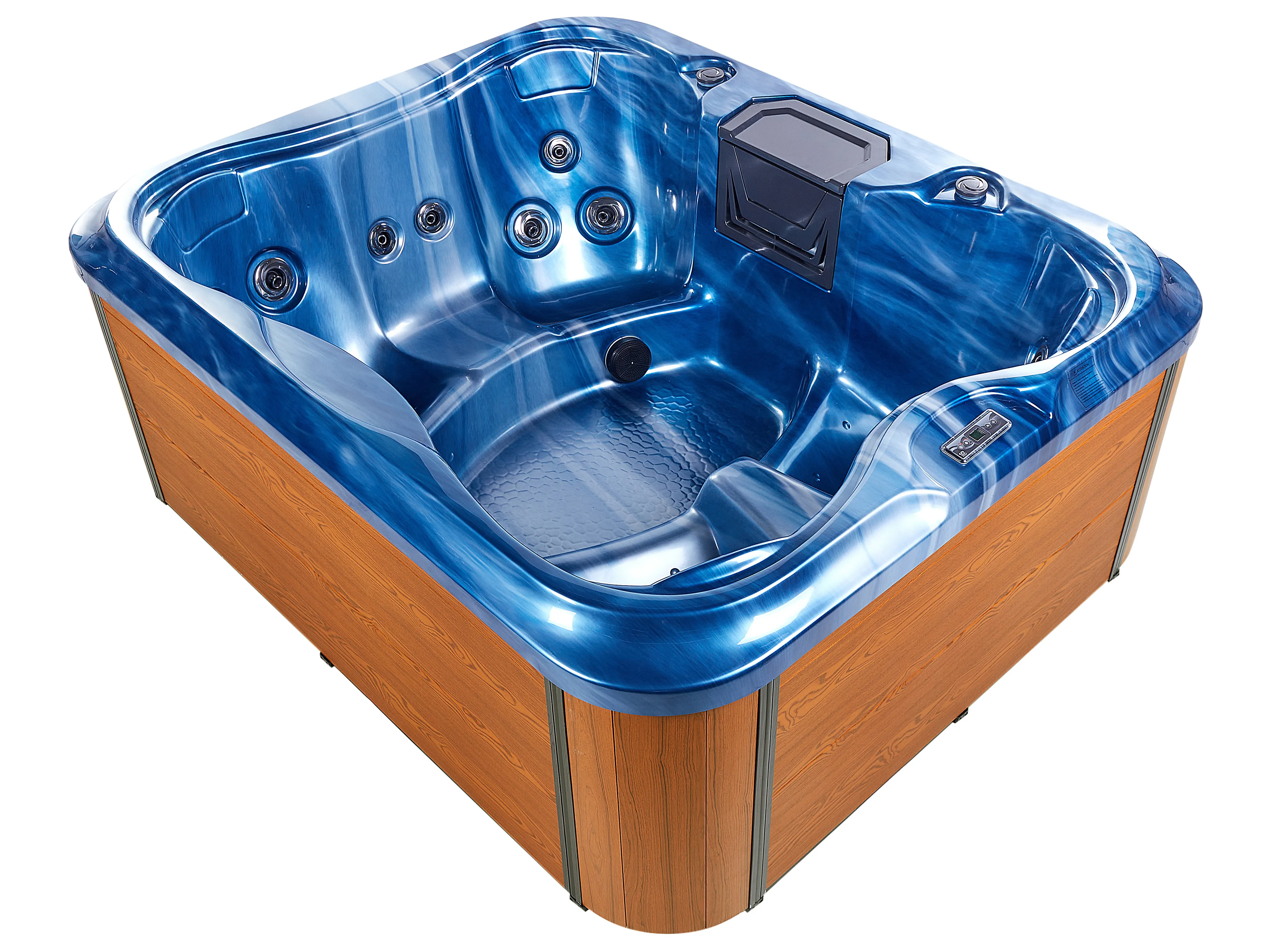 Buiten hottub met LED ARCELIA Blauw