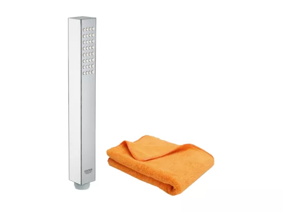 Pommeau de douche GROHE Quickfix Vitalio Joy Cube Stick + microfibre