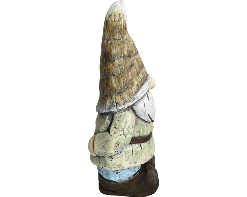 Tuinfiguur, decoratief figuur, Lafiora kabouter, 21,5 x 18 x 44 cm, groen