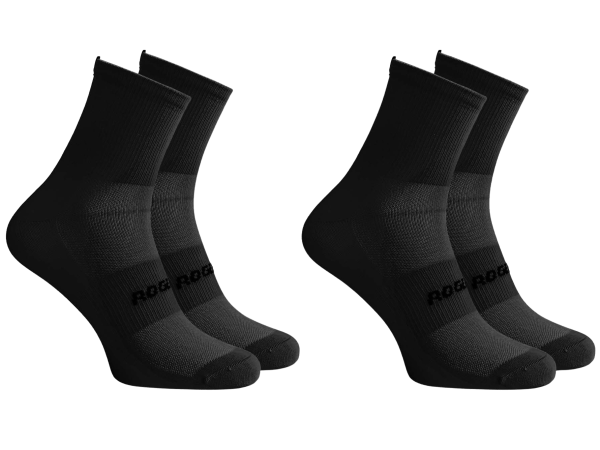 Rogelli Essential 2-Pack Strømper, Black
