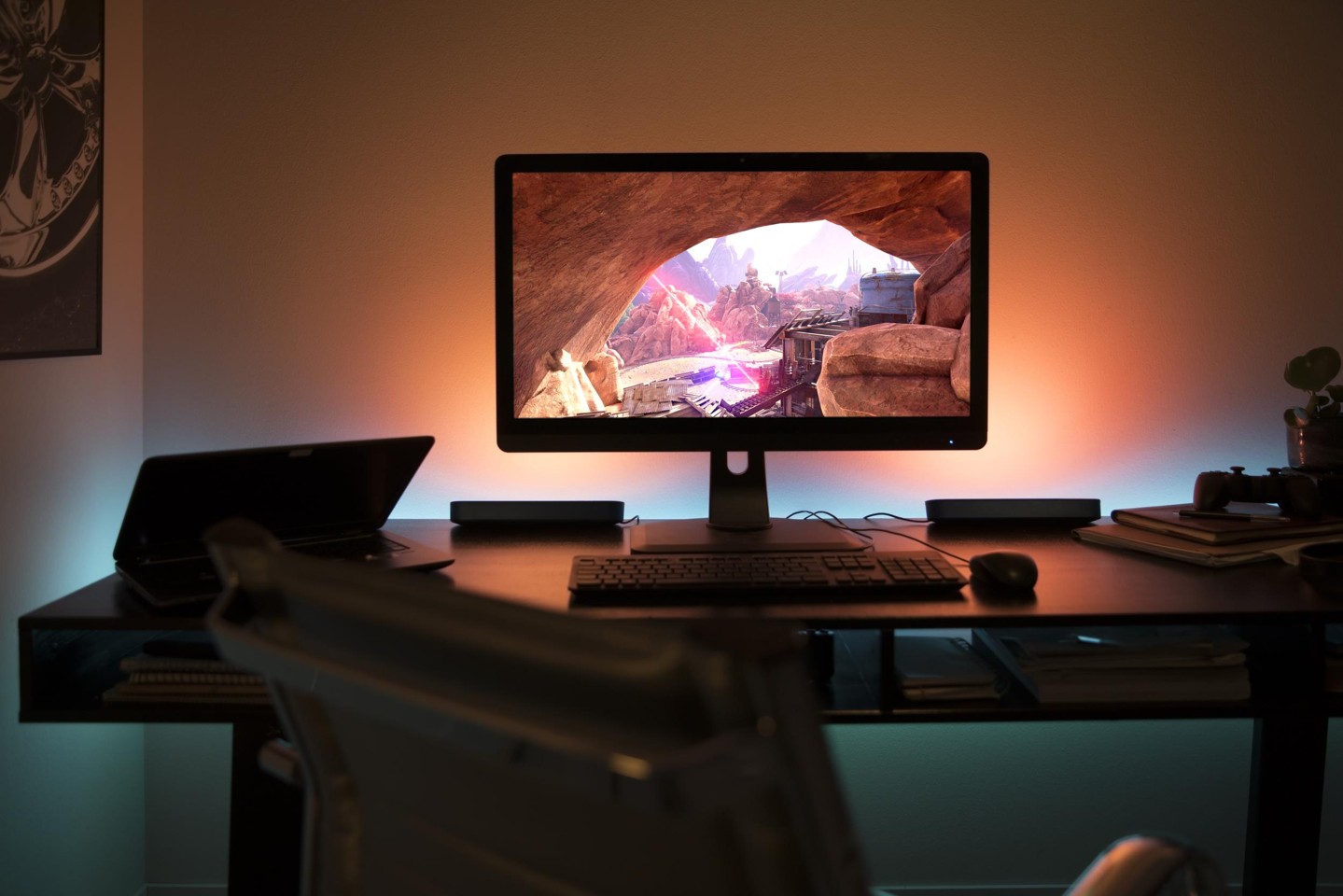 Philips Hue -Play-Lysskinne Udvidelsespakke Sort - White & Color Ambiance