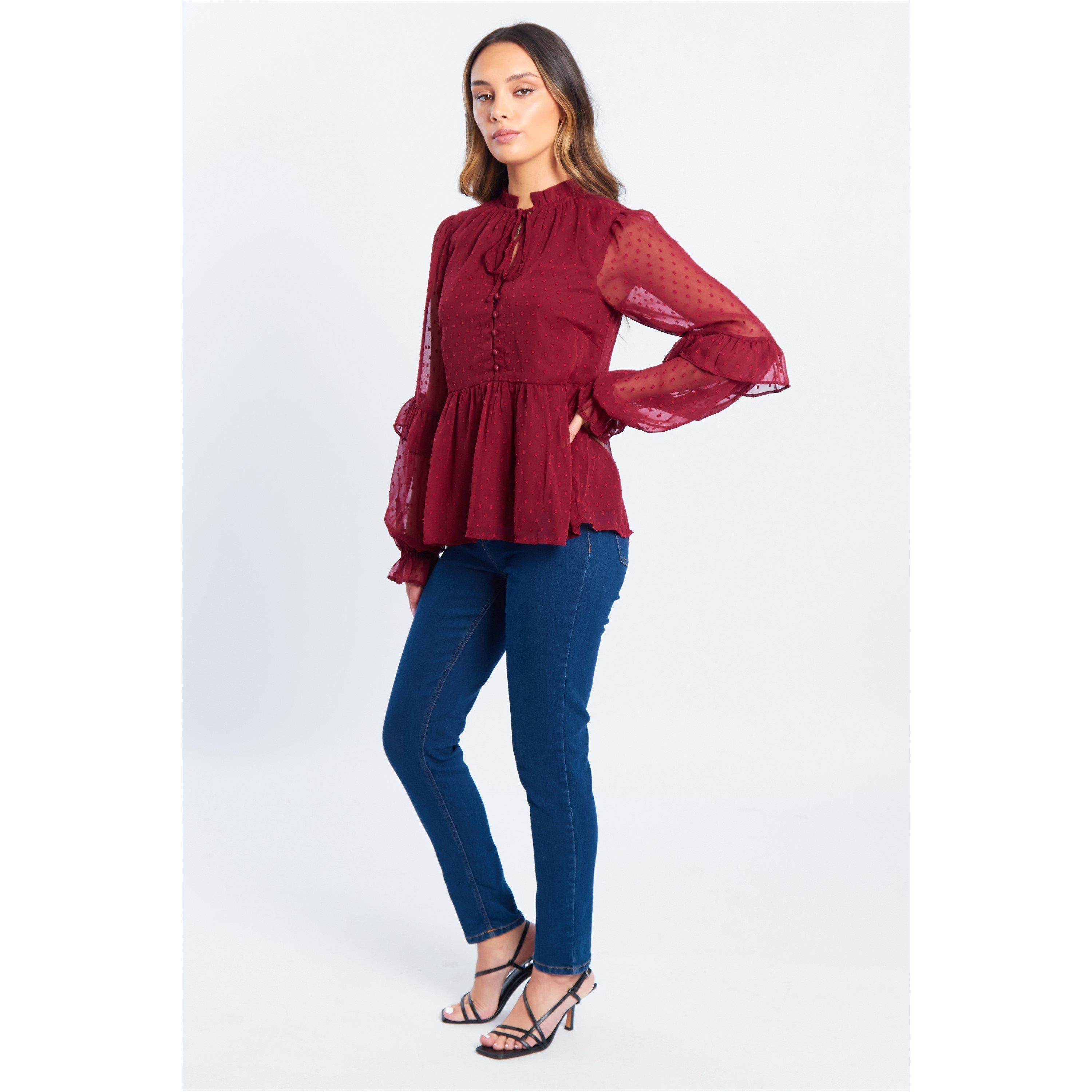 Be You BY Dobby Blouse Womens