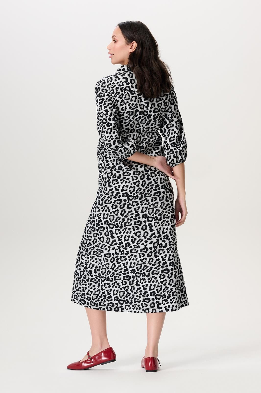 Noppies Maternity Jurk met voedingsfunctie Pilar - Allover Leopard