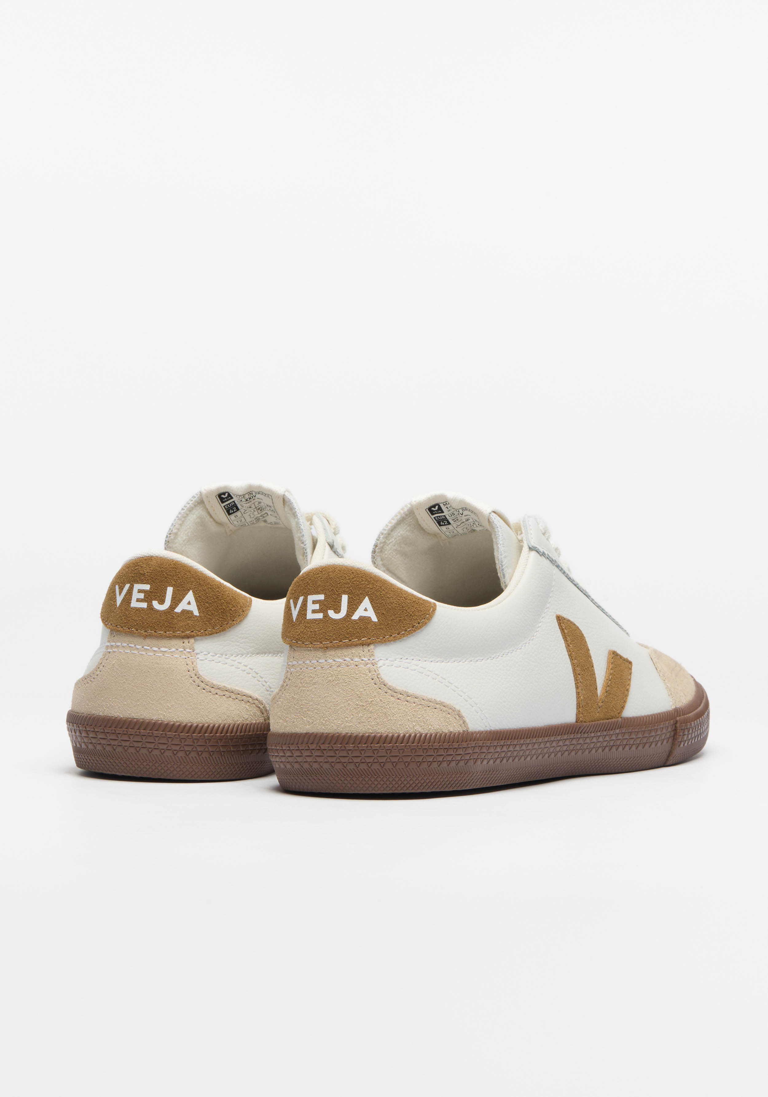 Veja Sneaker Volley O.T. Leather White Tent Bark