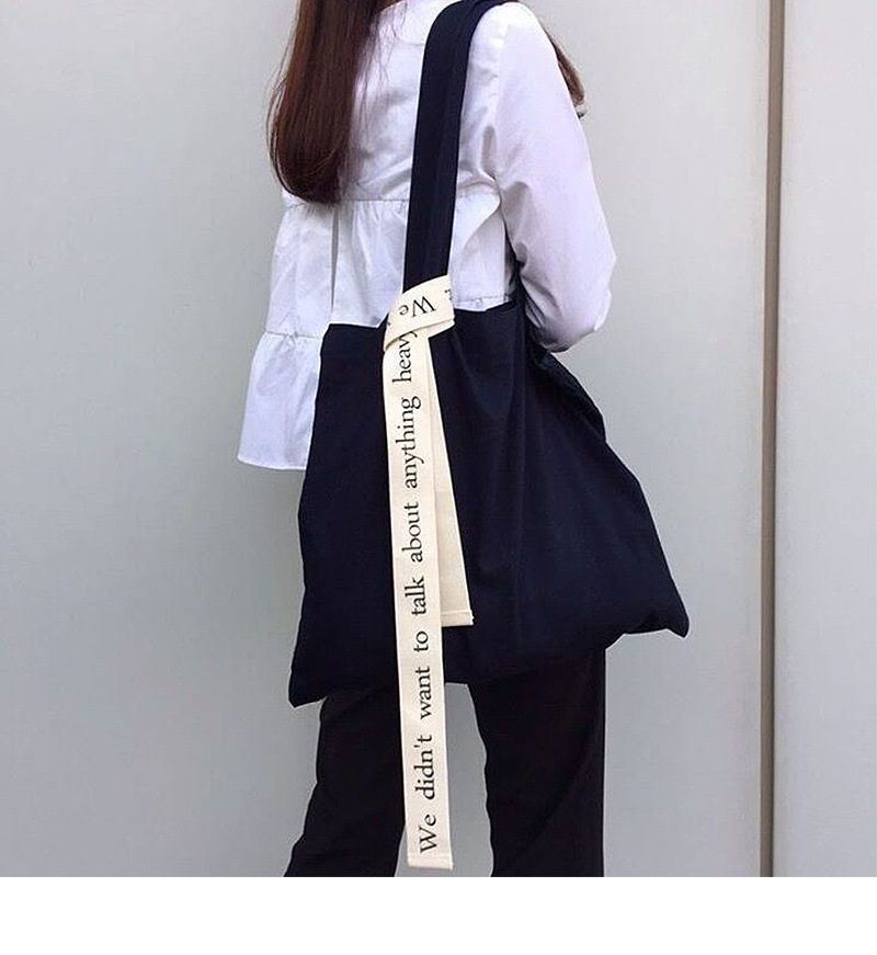 TangTangBags - Canvas shopper met belettering