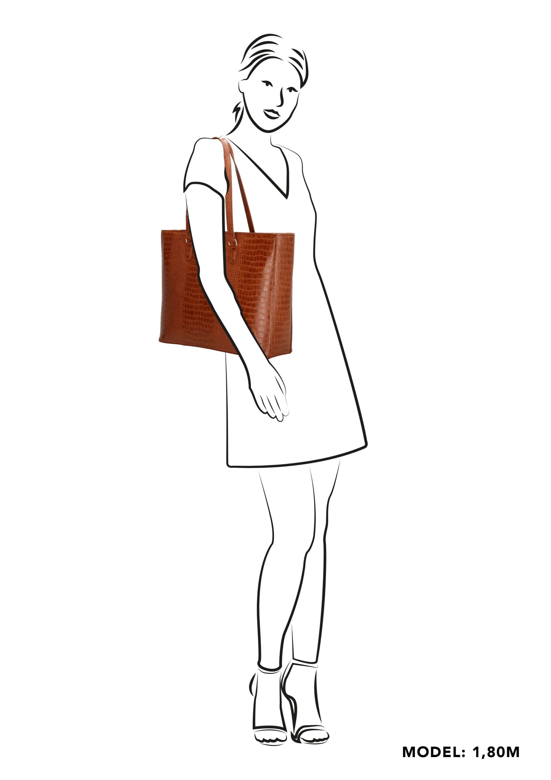Charm London Midwood Shopper 15,6 inch Cognac