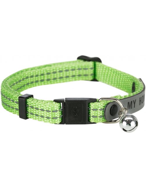 Trixie Halsbandje Met Reflecterende Adreslabel - Kattenhalsband - 21 cm Assorti