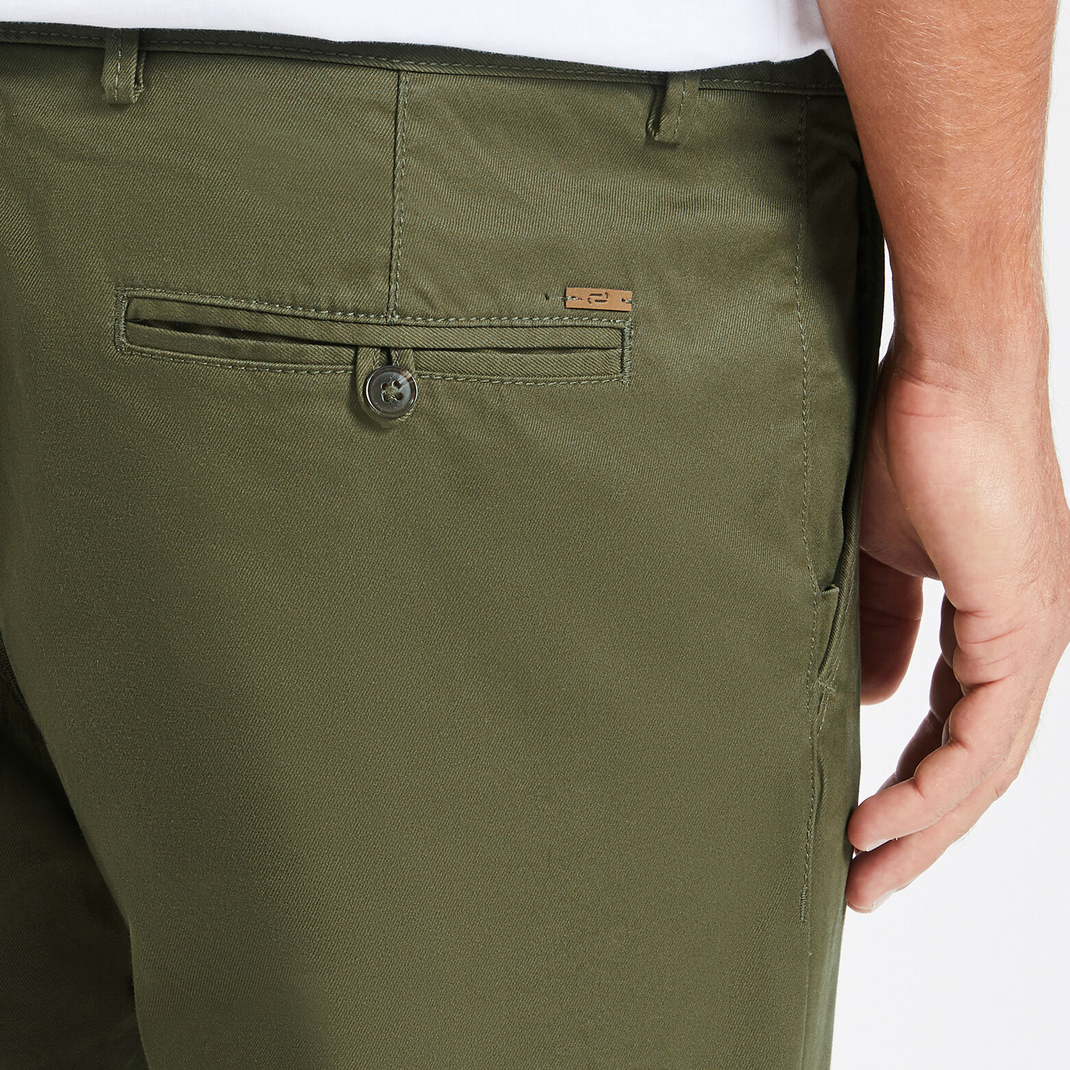 Pantalon chino regular 'le parfait by JULES' Vert kaki