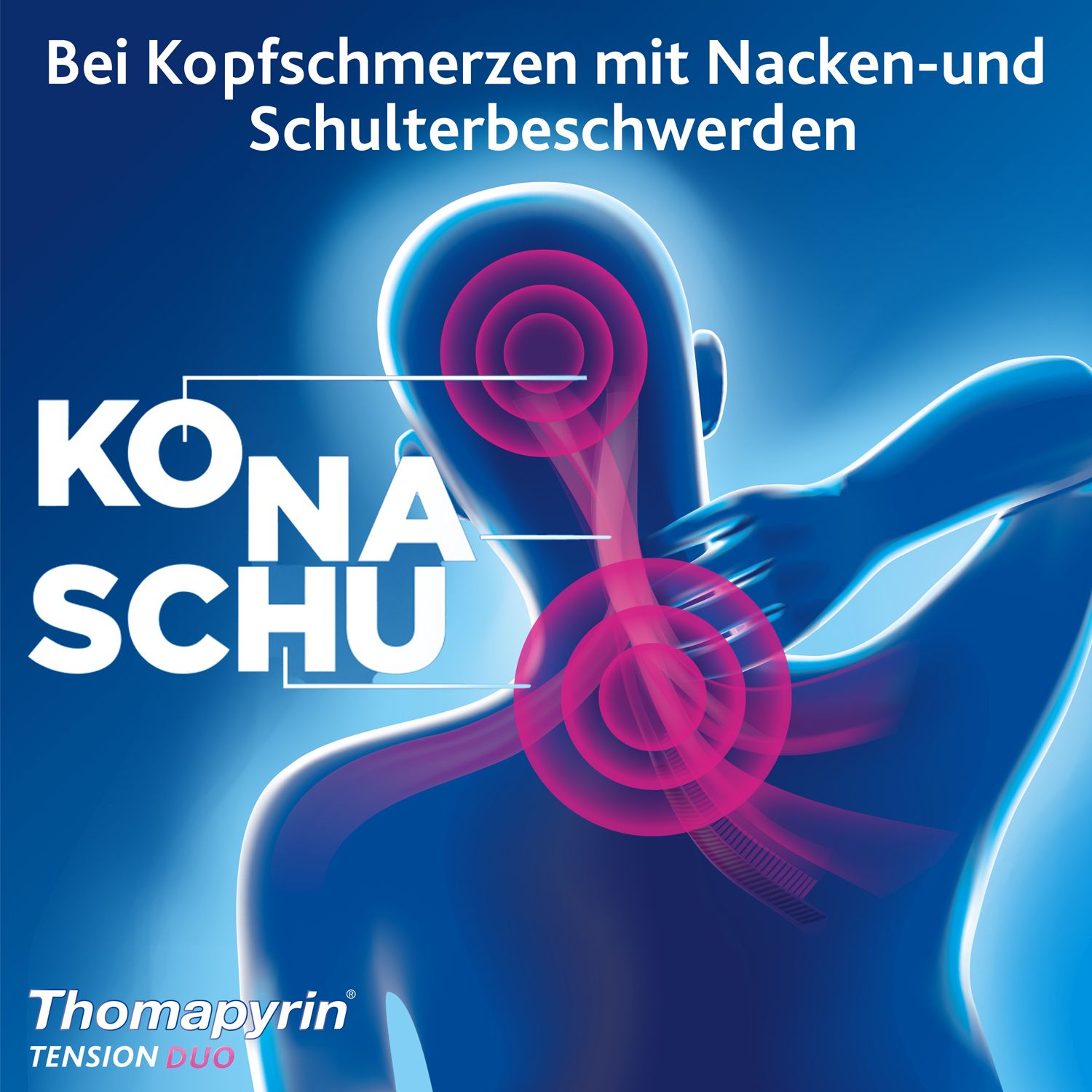 Thomapyrin® TENSION DUO bei Kopfschmerzen: Ibuprofen/Coffein